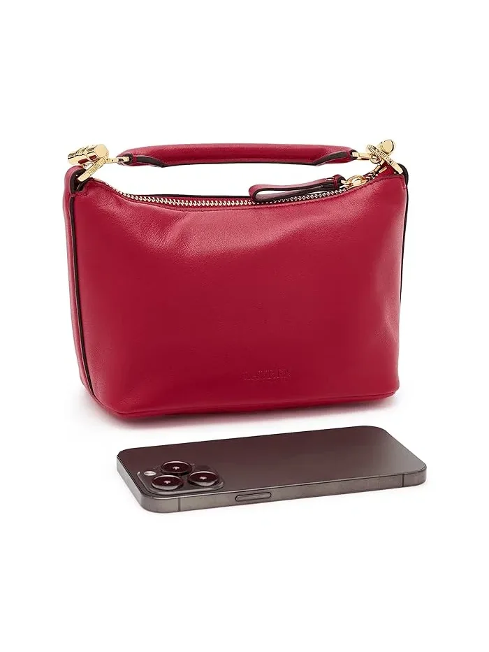 Сумка через плечо Nappa Leather Mini Blaike Lauren Ralph Lauren — изображение 3 из 5, красный