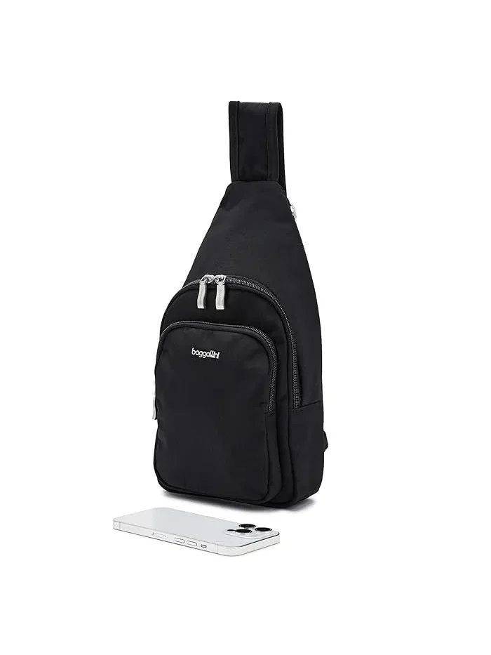 Сумка через плечо Modern Sling EMF Blocking Pouch Baggallini — изображение 3 из 5, черный