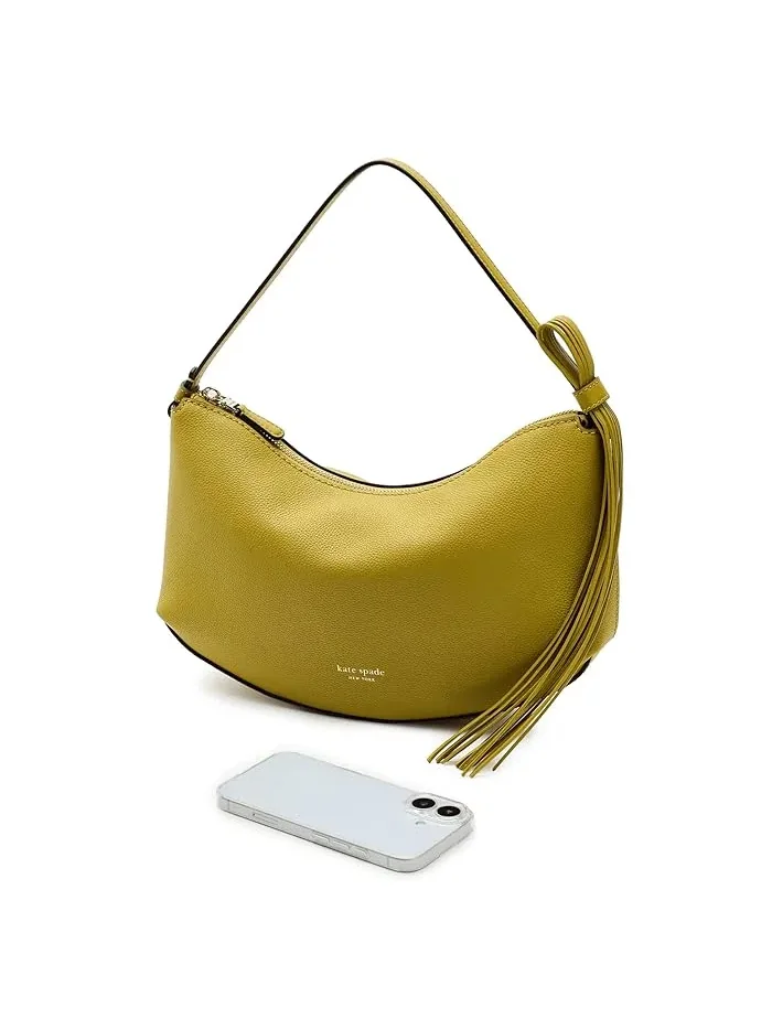 Сумка через плечо из пеббл-кожи с бахромой Loop Kate Spade New York — 3