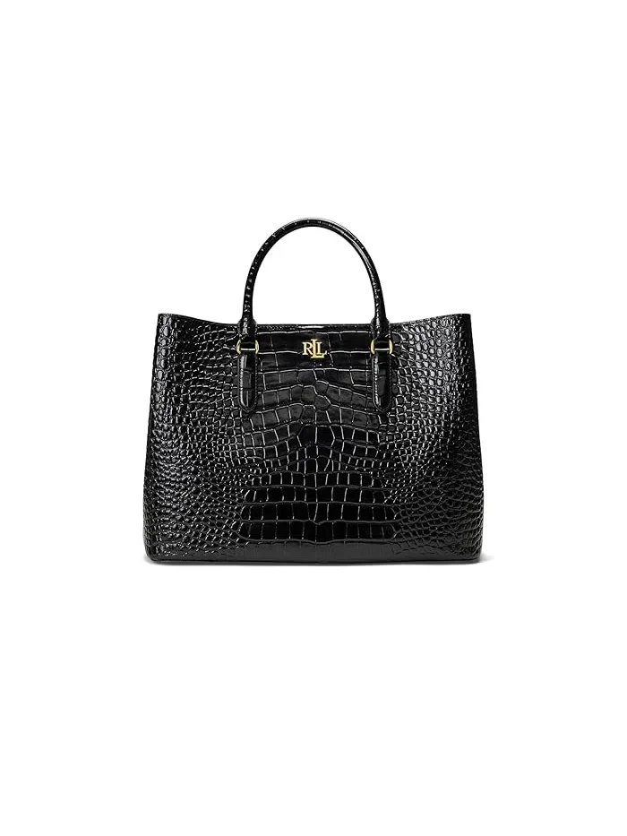 Сумка крокодиловая кожа Large Marcy Lauren Ralph Lauren