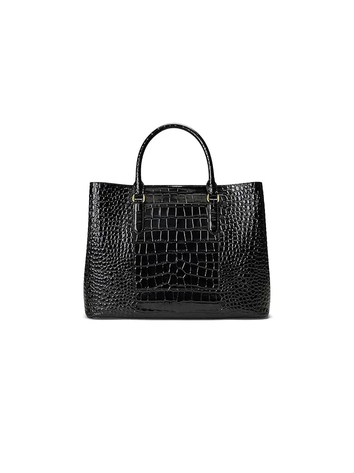 Сумка крокодиловая кожа Large Marcy Lauren Ralph Lauren — 2