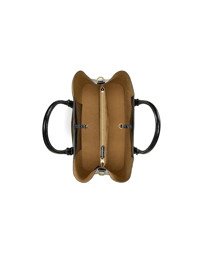 Сумка крокодиловая кожа Large Marcy Lauren Ralph Lauren — 3