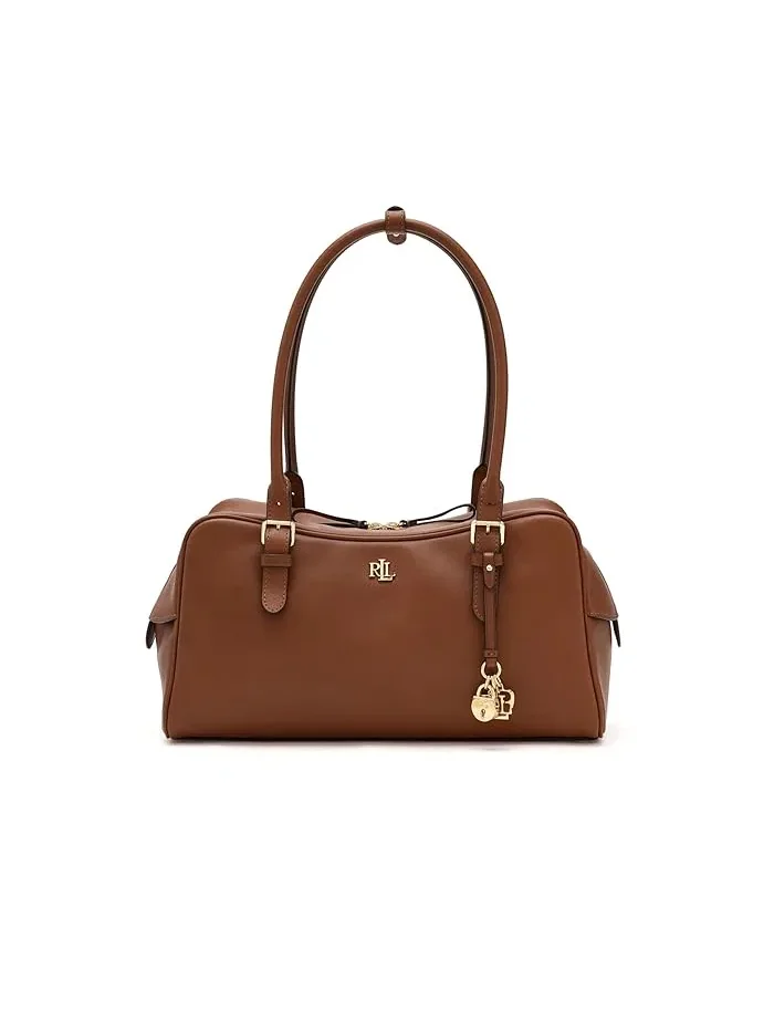 Сумка-саквояж кожаная Leather Large Marcy Zip Satchel Lauren Ralph Lauren