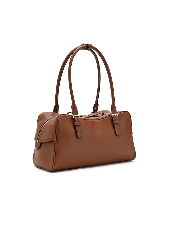 Сумка-саквояж кожаная Leather Large Marcy Zip Satchel Lauren Ralph Lauren — 2