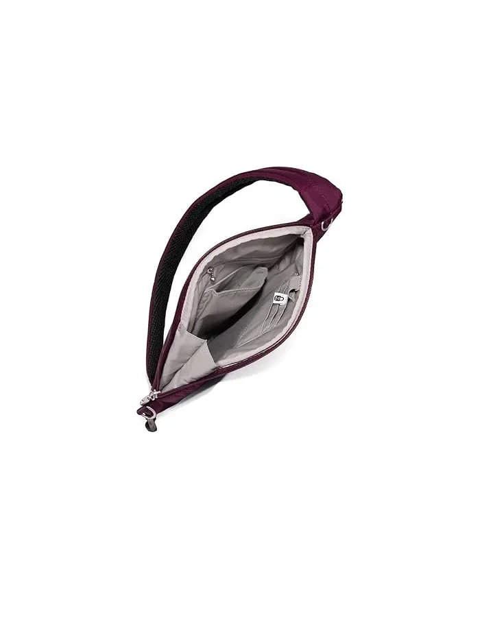 Сумка поясная антикражная Half Moon Sling Baggallini — изображение 3 из 5, малина