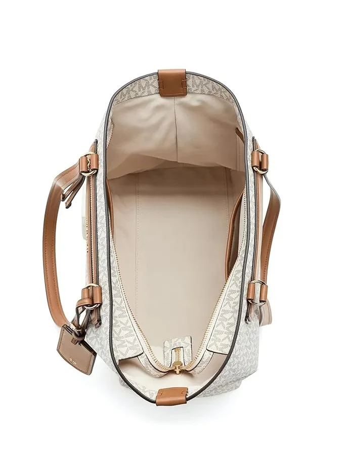 Сумка дорожная Jet Set Travel MICHAEL Michael Kors — изображение 5 из 5, ваниль/орех