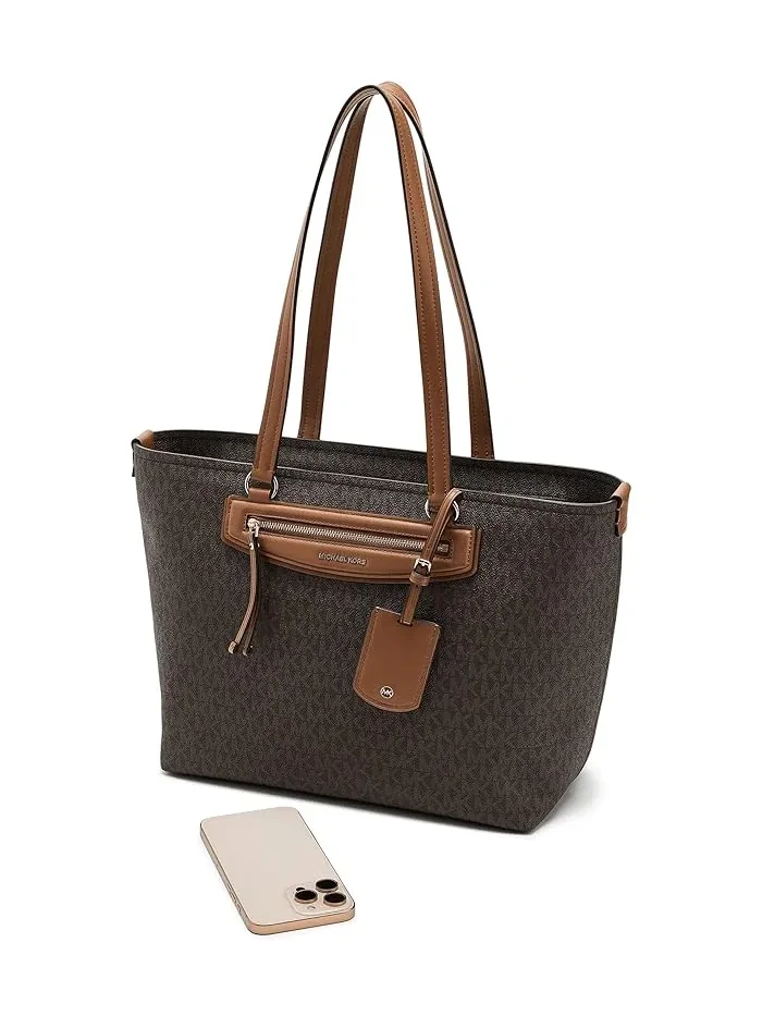 Сумка дорожная средняя MICHAEL Michael Kors — изображение 3 из 5, ваниль/орех