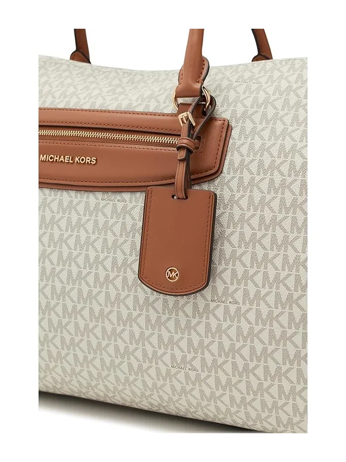 Дорожная сумка XL Jet Set Travel MICHAEL Michael Kors — изображение 4 из 5, ваниль/орех