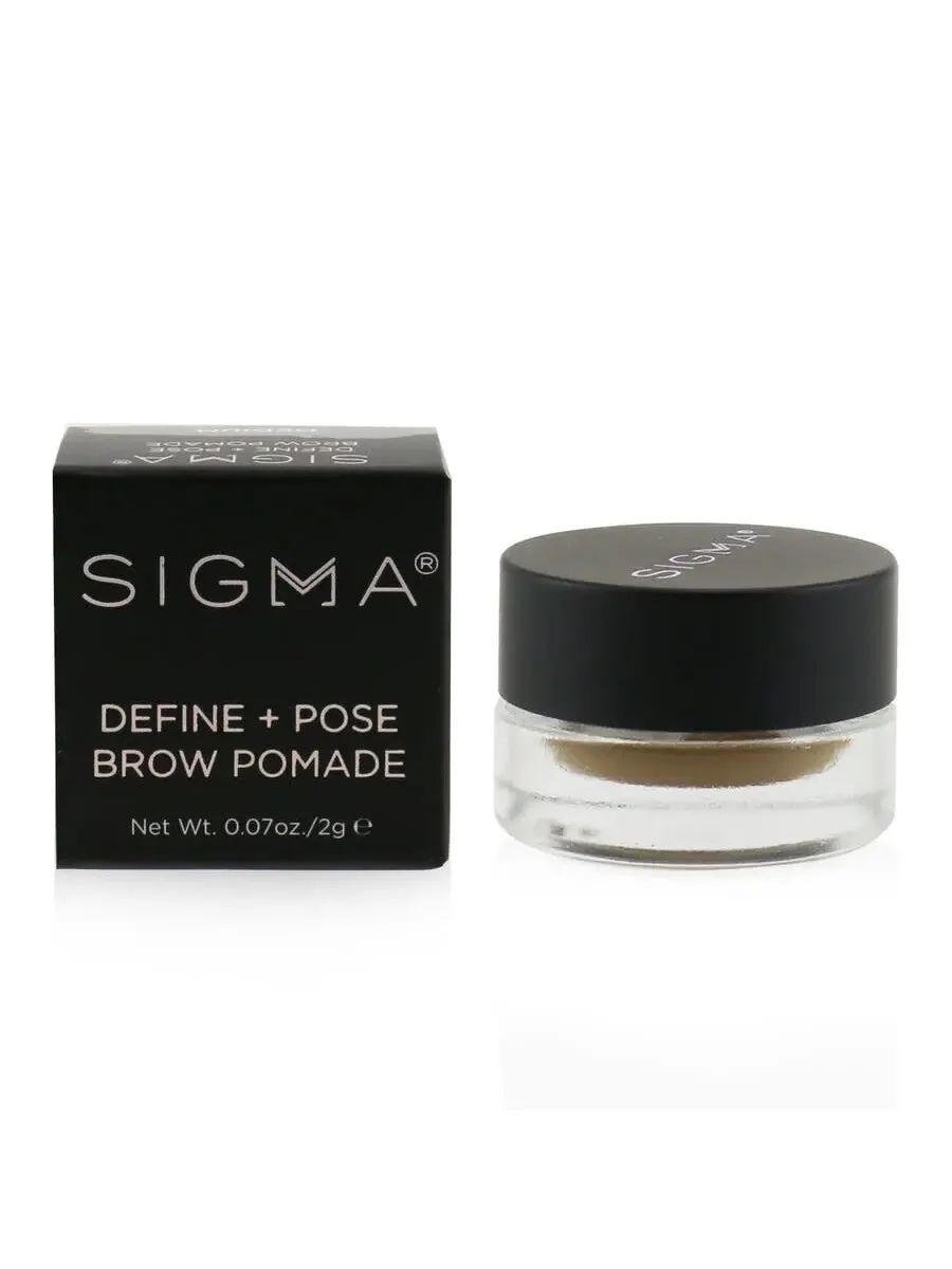 SIGMA Beauty Помада для бровей Ladies Define + Pose 0,07 унции Средний оттенок Макияж 819430019823
