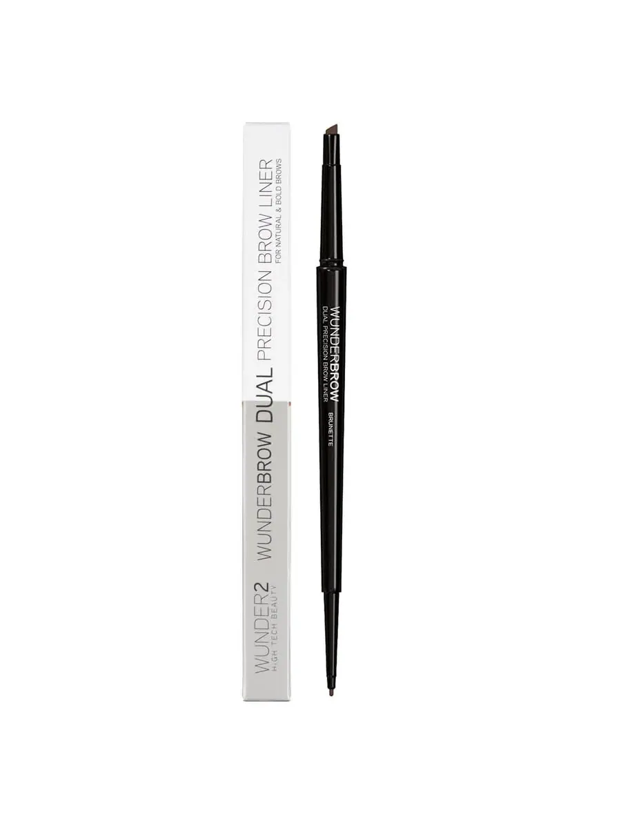 Wunderbrow Ladies Wunderbrow Двойной точный карандаш для бровей Брюнетка Макияж 5056153514708