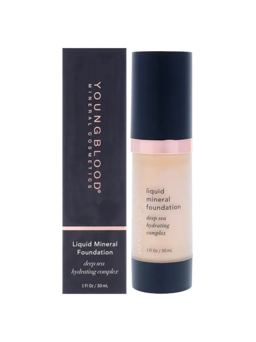 Жидкий минеральный тональный крем Youngblood для дам 1 унция Shell Makeup 696137031026