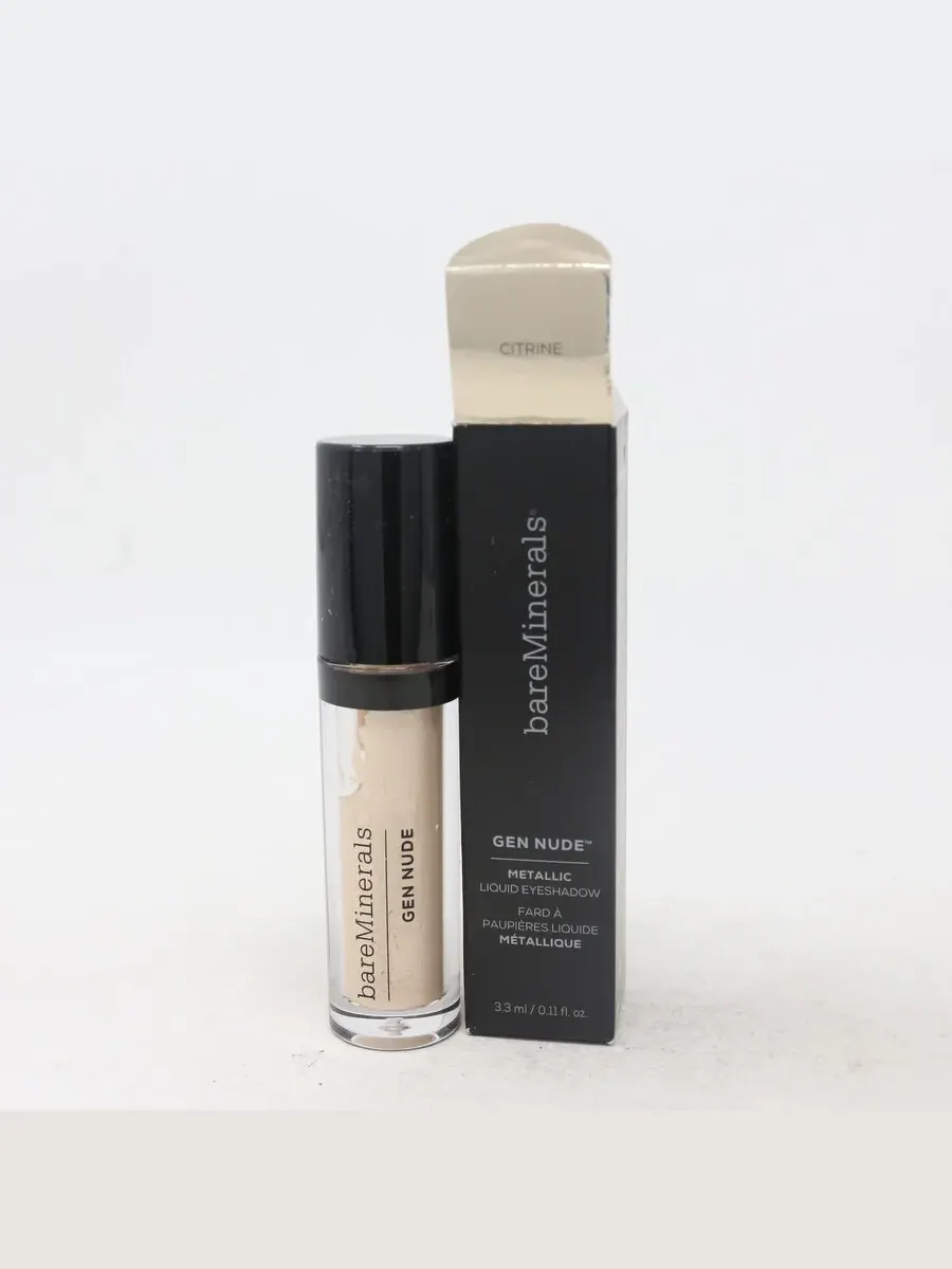Bareminerals / Gen Nude Metallic жидкие тени для век (цитрин) 0,11 унции (3,3 мл) — желтый