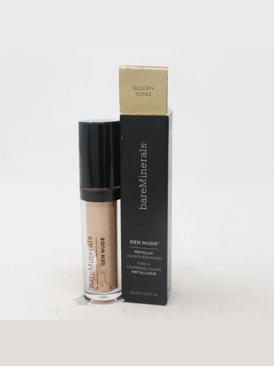 Bareminerals / Gen Nude Metallic Жидкие тени для век (золотой Топаз) 0.11 унции (3.3 мл) — золотистый