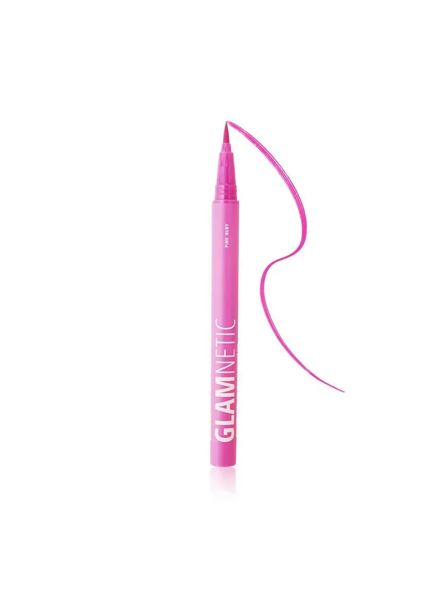 Glamnetic Ladies Soo Vivid! Цветной магнитный фетровый подводка для глаз 1 унция Розовый Рубин — розовый