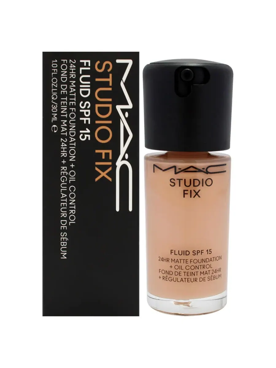 Mac Ladies Studio Fix Fluid SPF 15 24-часовой матирующий тональный крем 1 унция NW30 Средне-бежевый