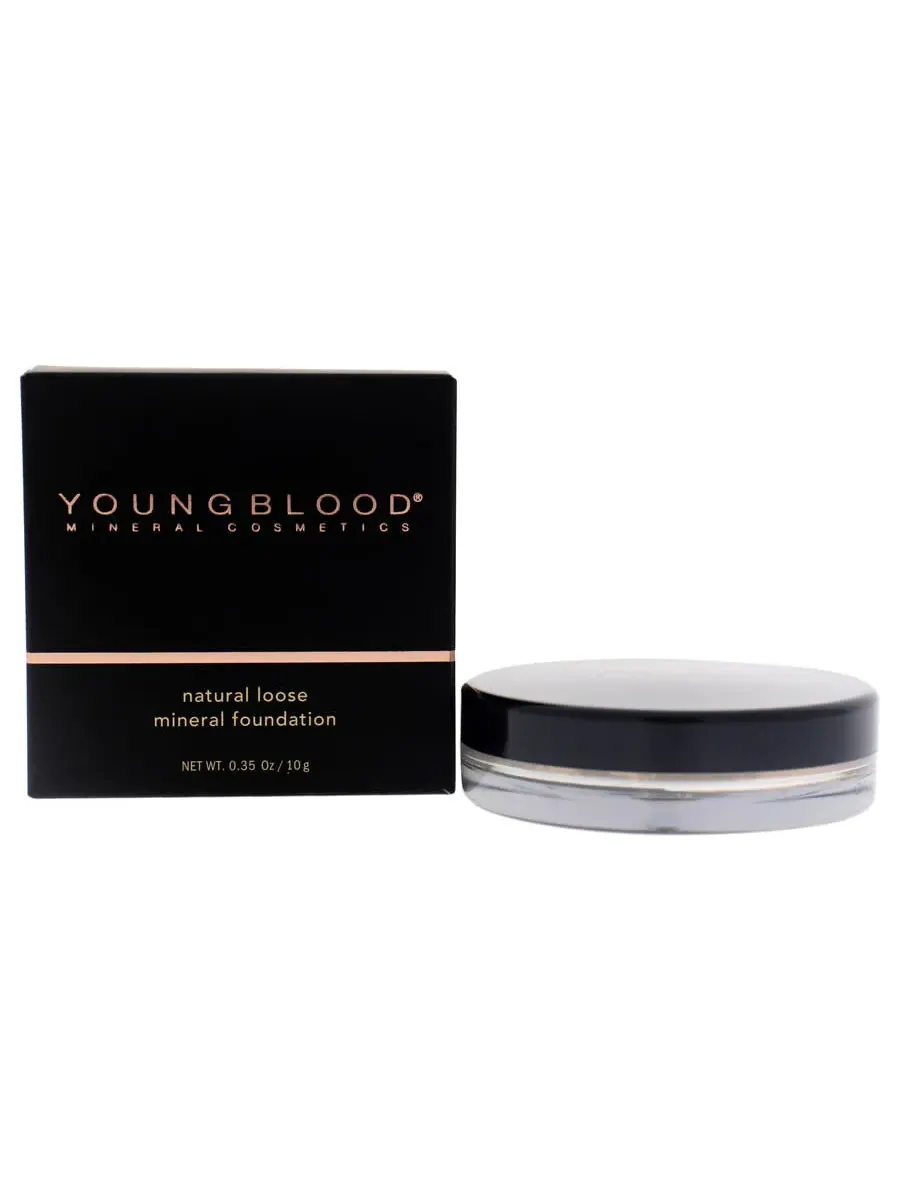 Минеральная рассыпчатая тональная основа Natural - Cool Beige от Youngblood для женщин - 0,35 унции — бежевый