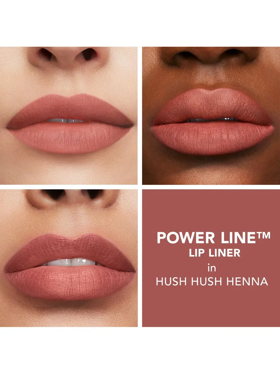 Карандаш для губ Power Line Plumping Lip Line, 0,01 унции Buxom Cosmetics, цвет hush hush henna — изображение 3 из 6