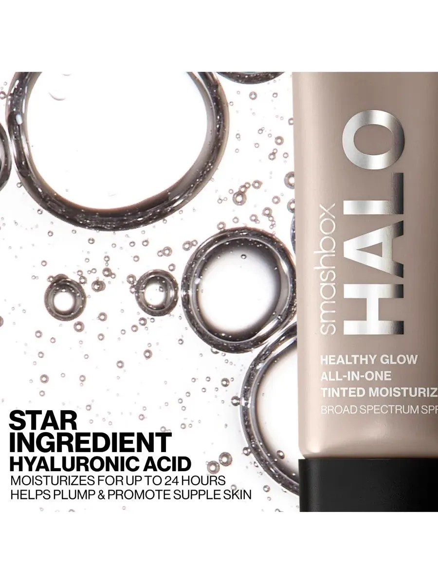 Увлажняющий тонирующий крем Halo Healthy Glow с широким спектром защиты SPF 25 Smashbox — изображение 6 из 10