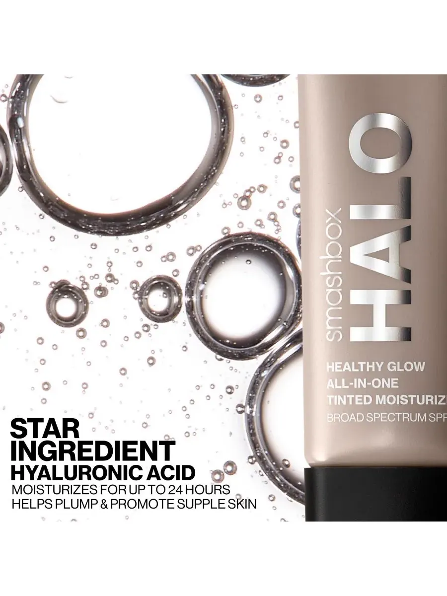 Увлажняющий тонирующий крем Halo Healthy Glow с широким спектром защиты SPF 25 Smashbox, Fair (Fair — изображение 6 из 10