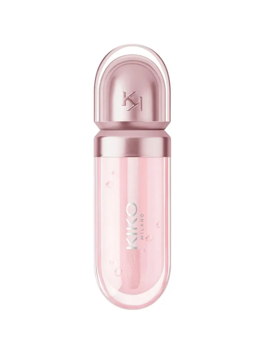 Масло для губ с блеском 6 мл, с маслом малины, 3D Hydra KIKO Milano, 03 Glossed Glass