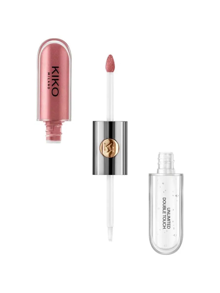 Жидкая помада двухфазная Unlimited Double Touch, 6 мл, модель Double Touch KIKO Milano, 120 Rosy — изображение 1 из 6