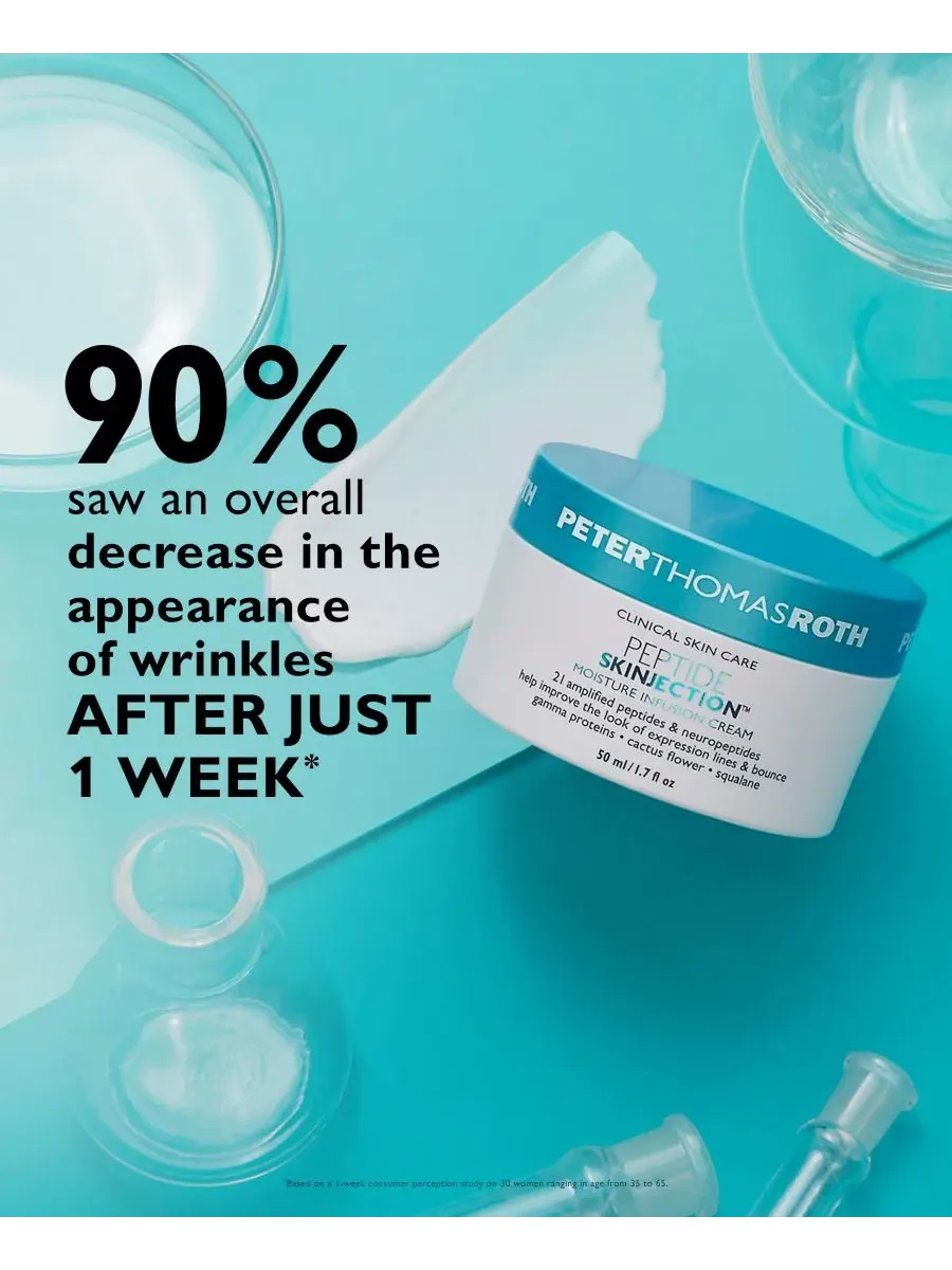 Увлажняющий крем для лица Peptide Skinjection Peter Thomas Roth, 50 мл — изображение 3 из 7