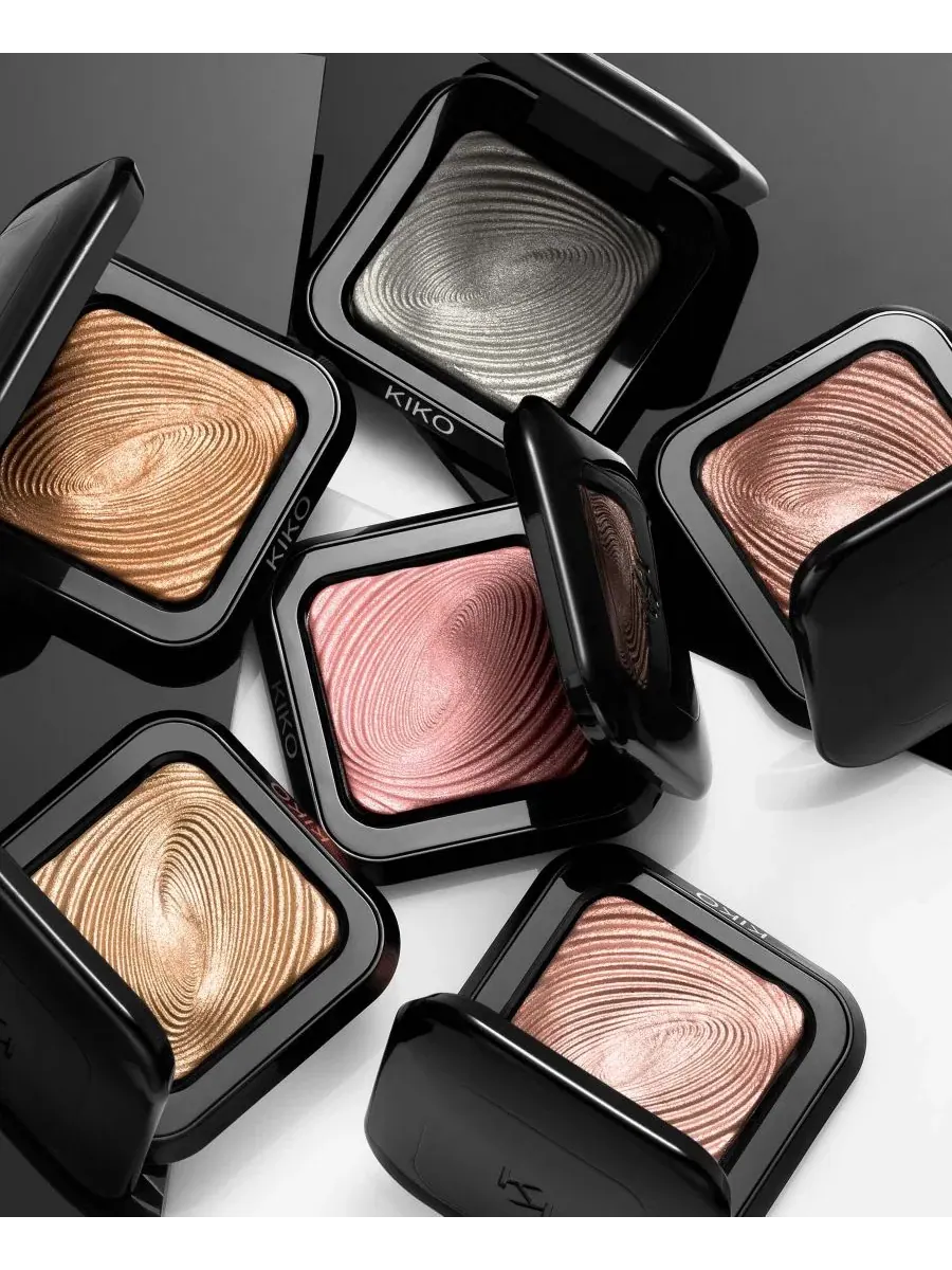 Тени для век KIKO Milano Water Eyeshadow, 3 г, с эффектом сияния — изображение 5 из 5