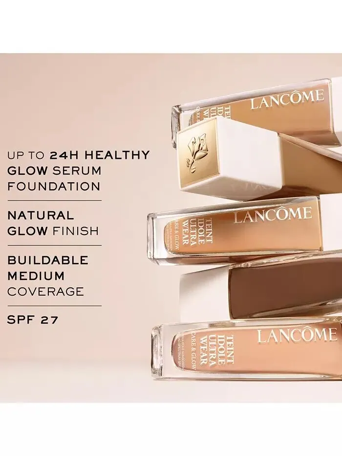 Teint Idole Ultra Wear Care & Glow Serum Тональная основа Lancôme — изображение 5 из 9