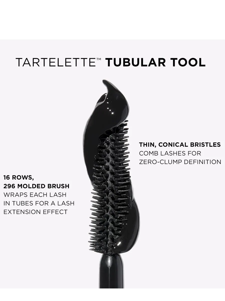 Тушь для ресниц Tartelette Tubing, черный, дорожный формат — изображение 7 из 10