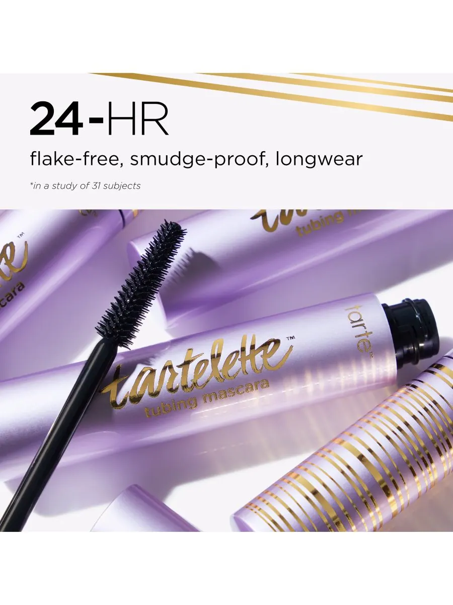 Тушь для ресниц Tartelette Tubing, черный, дорожный формат — изображение 8 из 10