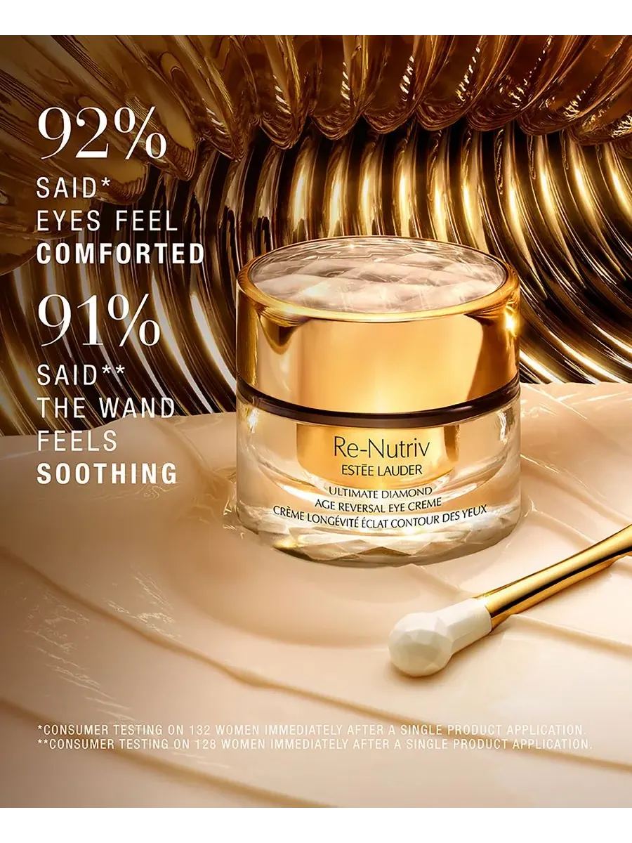 Estée Lauder Re-Nutriv Ultimate Diamond Age Reversal Eye Cream, Крем для глаз, с экстрактом черного — изображение 3 из 8