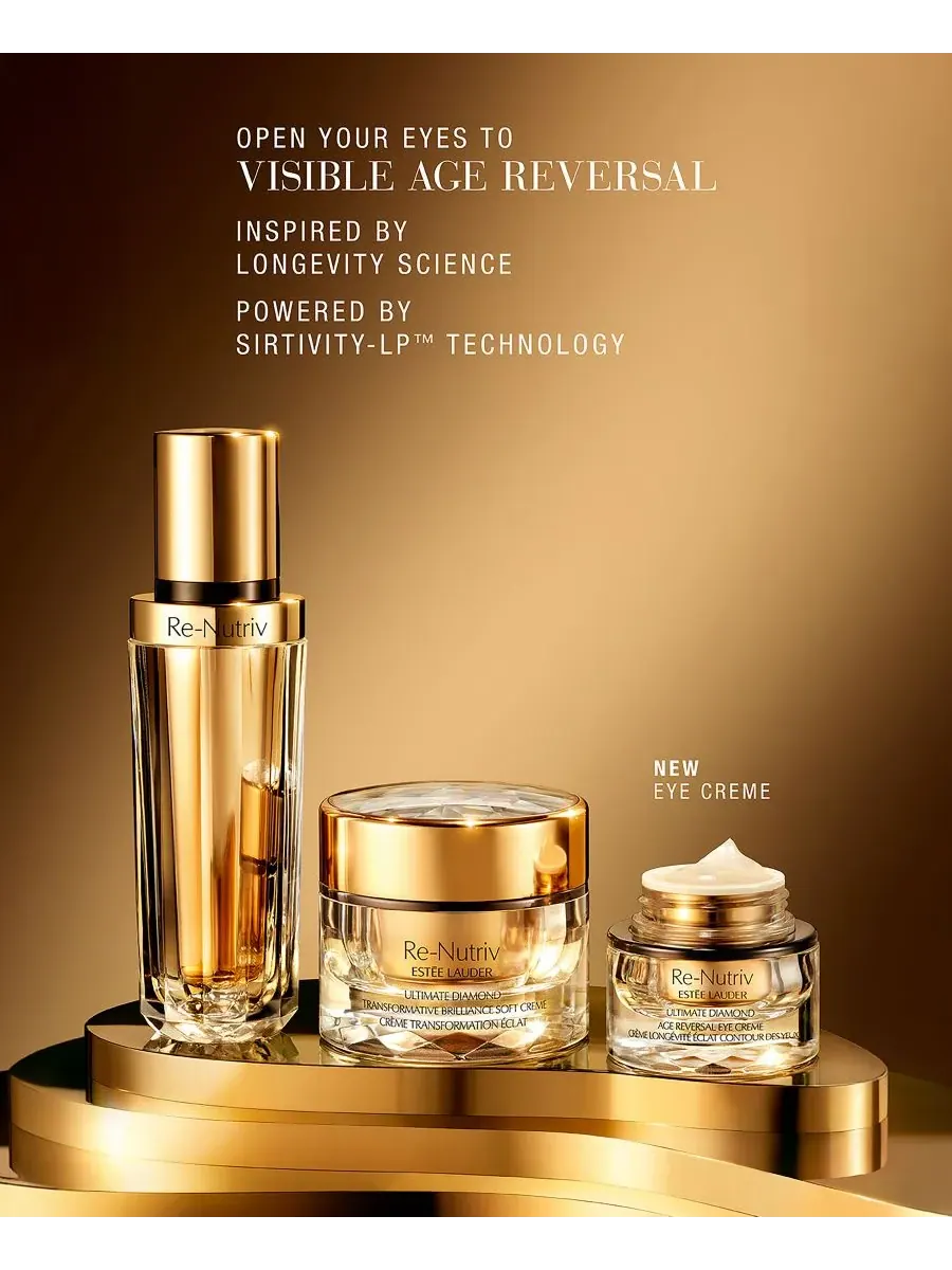 Estée Lauder Re-Nutriv Ultimate Diamond Age Reversal Eye Cream, Крем для глаз, с экстрактом черного — изображение 6 из 8