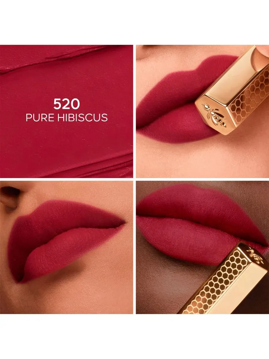 Помада KissKiss с медом Guerlain, 520 pure hibiscus — изображение 2 из 8