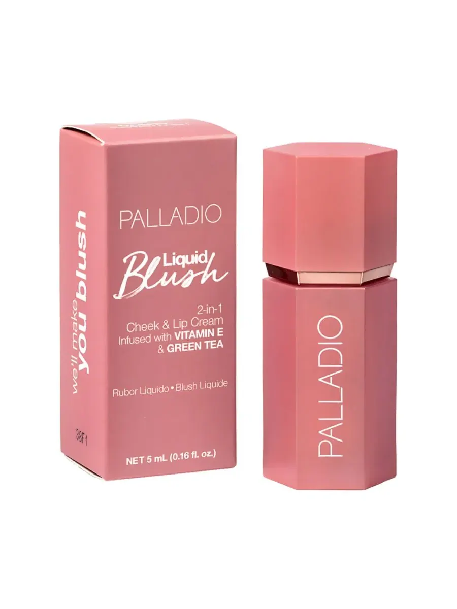 Румяна жидкие 2-в-1 с витамином Е и зеленым чаем, Dainty Palladio — изображение 3 из 6