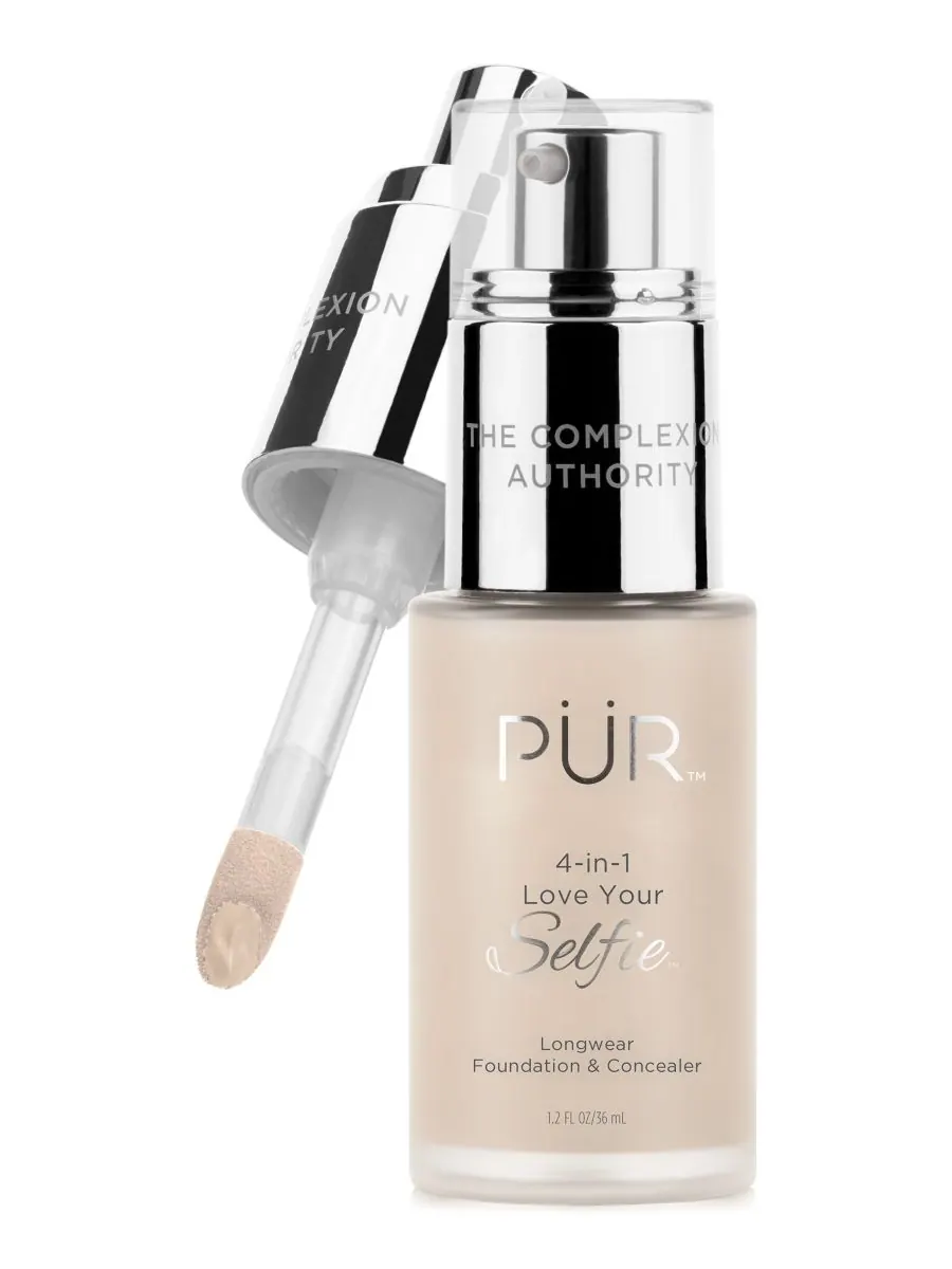 Тональный крем и консилер 4-в-1 Love Your Selfie Longwear Foundation & Concealer PÜR — бежевый