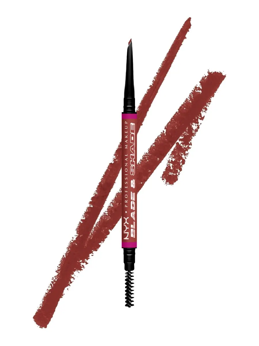 Карандаш для бровей Blade & Shade NYX Professional Makeup, цвет rich auburn — изображение 5 из 10