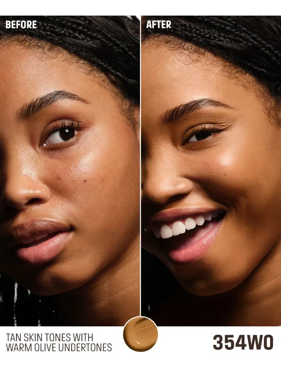 Тональный крем 30 мл, с ниацинамидом, Balancing and Perfecting MAKE UP FOR EVER, 354WO Sienna — изображение 2 из 4
