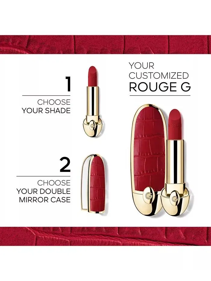 Кастомизируемый сменный блок для губной помады Rouge G - Бархатный Guerlain, цвет 510 LE ROUGE — изображение 2 из 8