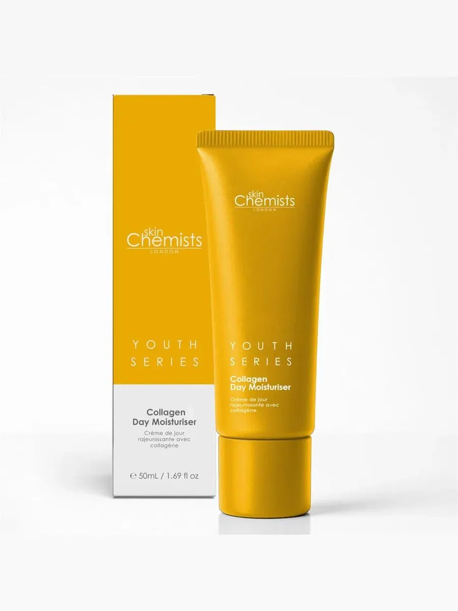 Дневной крем для лица с коллагеном 50 мл, 1% Collagen skinChemists — желтый