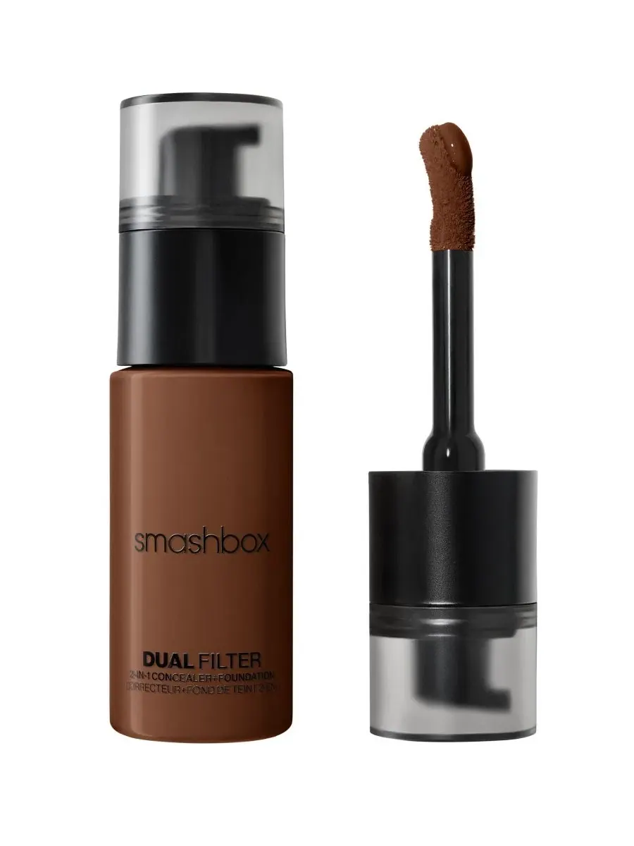 Консилер-тональная основа 2-в-1, 24 мл, Dual Filter 2-in-1 Smashbox, Deep 34 Cool — изображение 1 из 11
