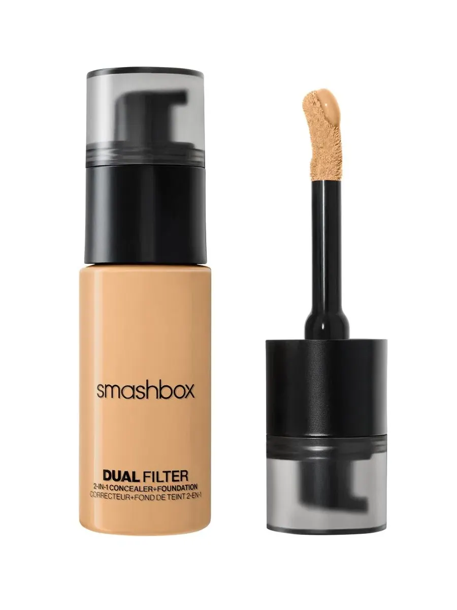 Тональный крем-консилер 2-в-1 Dual Filter, 24 мл Smashbox, Deep 35 Warm — изображение 1 из 11