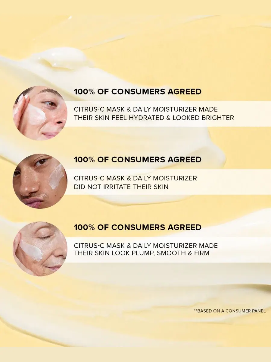 Увлажняющий крем-маска для лица Citrus-C Mask & Daily Moisturizer, 60 мл NUDESTIX — изображение 5 из 9