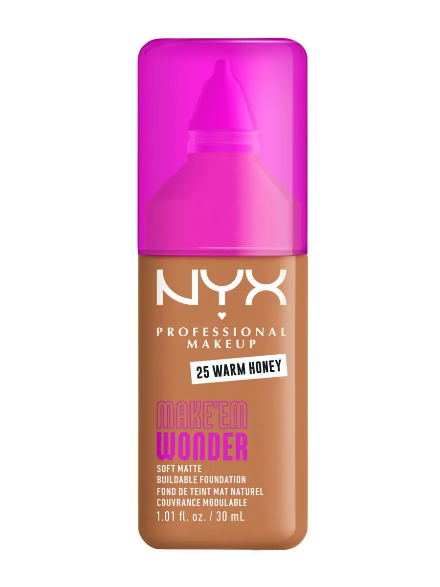 Тональный крем Wonder Foundation, 0,84 унции NYX Professional Makeup — коричневый