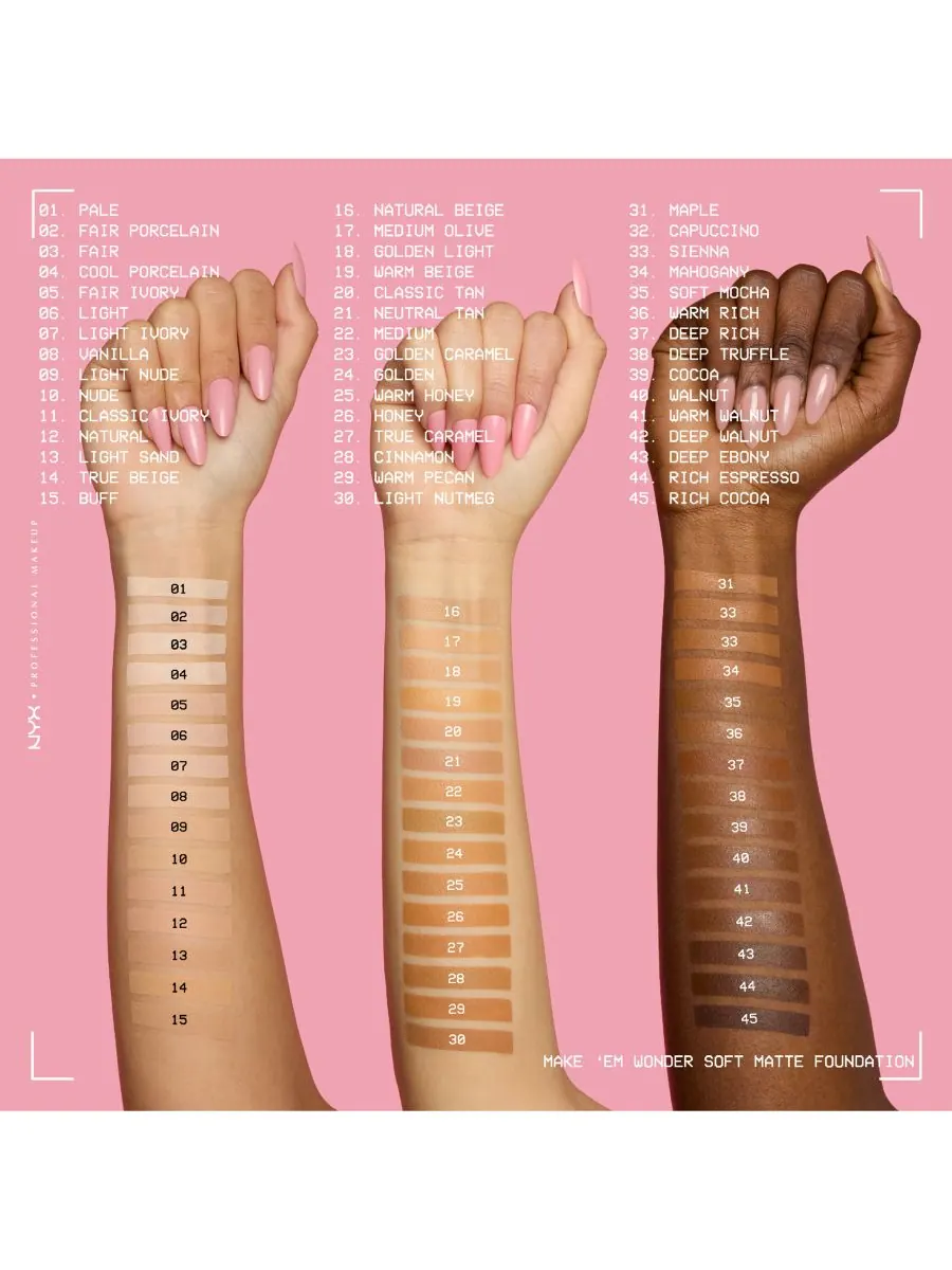 Тональный крем Wonder Foundation, 0,84 унции NYX Professional Makeup — изображение 8 из 10
