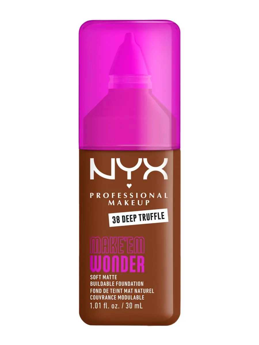 Тональный крем NYX Professional Makeup Make ’Em Wonder Soft Matte, Deep Truffle, 30 мл — изображение 1 из 10