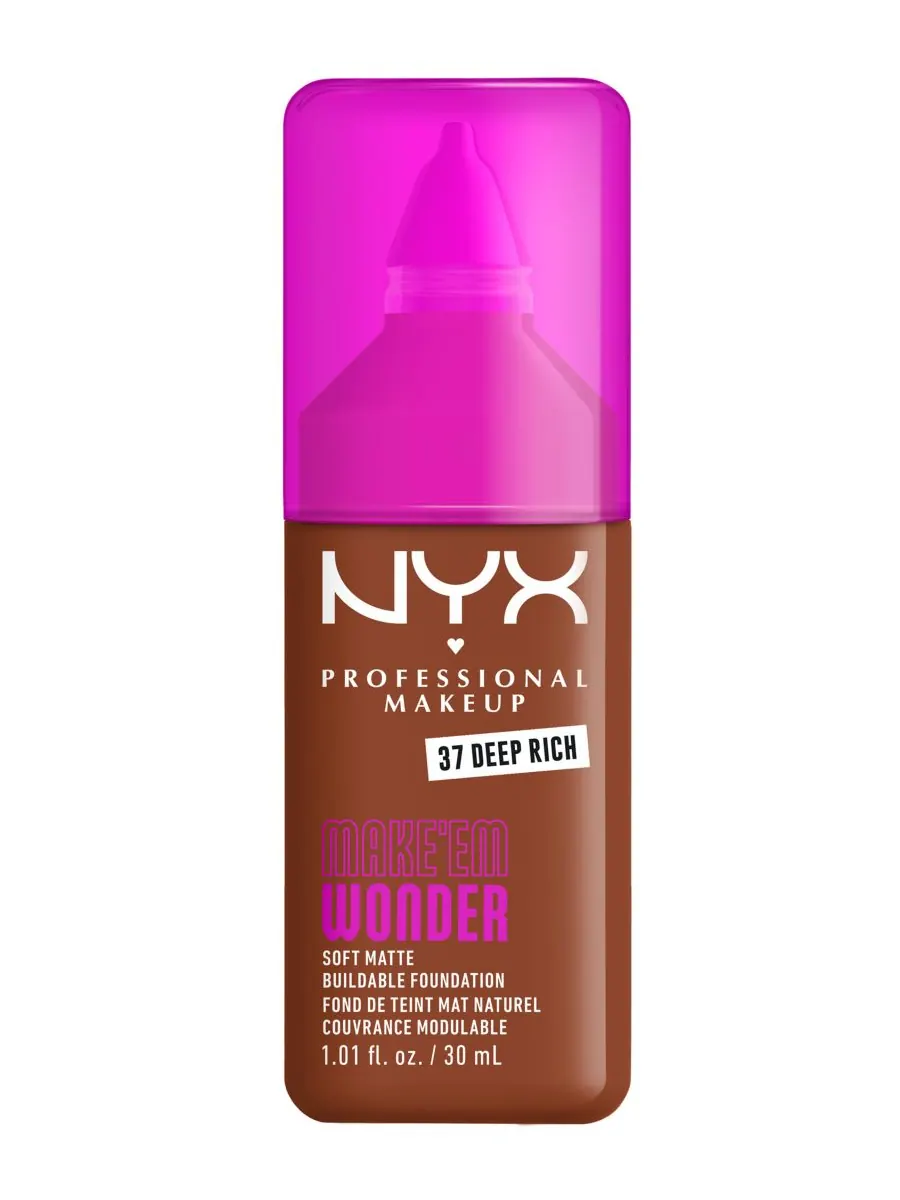 Тональный крем Wonder Foundation, 0,84 унции NYX Professional Makeup, цвет deep rich — изображение 1 из 10