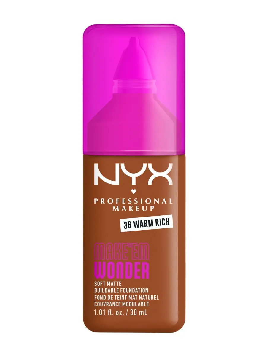Тональный крем Wonder Foundation, 0,84 унции NYX Professional Makeup, цвет warm rich — изображение 1 из 10