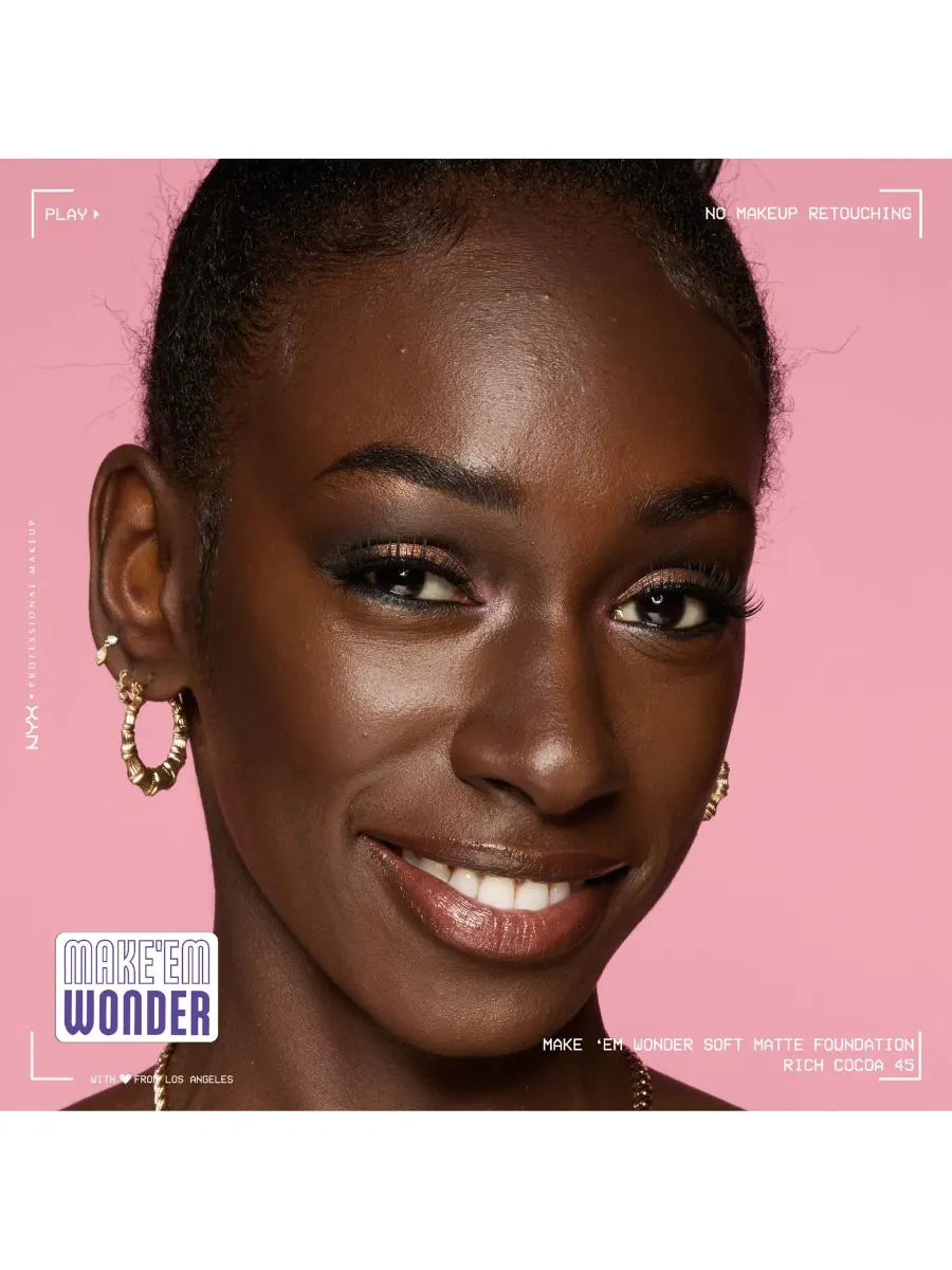 Тональный крем Wonder Foundation, 0,84 унции NYX Professional Makeup, цвет rich cocoa — изображение 7 из 10