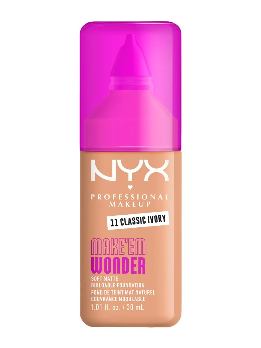 Тональный крем Wonder Foundation, 0,84 унции NYX Professional Makeup — белый