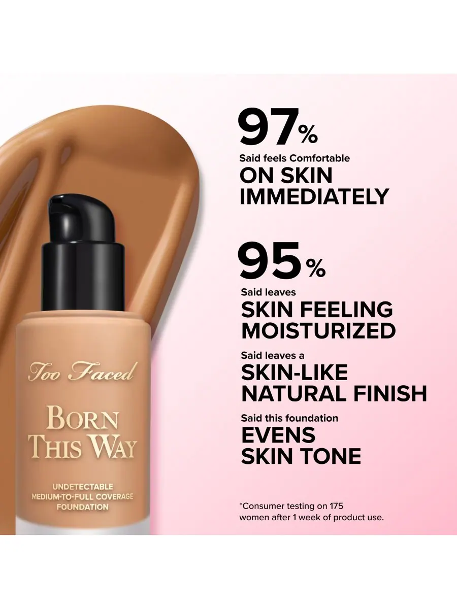 Тональный крем Born This Way с едва заметным, средним и плотным покрытием, 28 г Too Faced — изображение 9 из 10